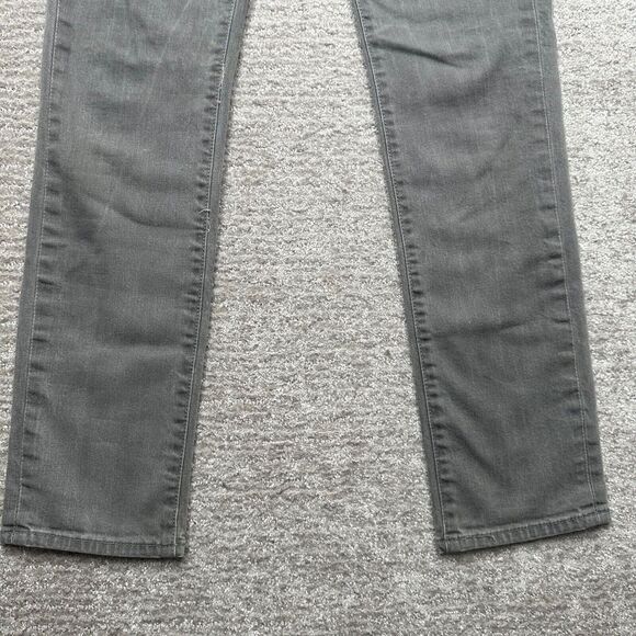 Levis 511 Jeans Mens 31x32 Gray Denim Slim Fit Flat Front Straight Leg Hipster - Picture 8 of 15